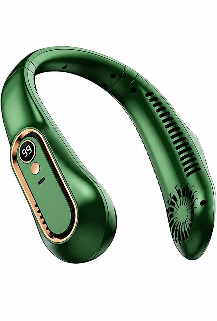 Tragbarer Mini-Halsventilator mit Digitalanzeige