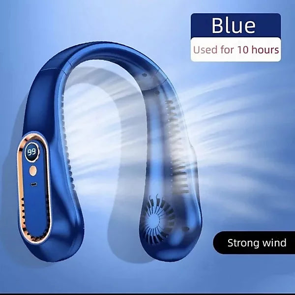 Tragbarer Mini-Halsventilator mit Digitalanzeige